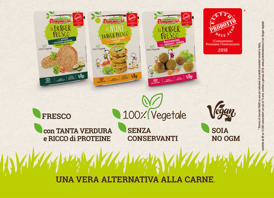 Eletti prodotto dell'anno. Una vera alternativa alla carne.